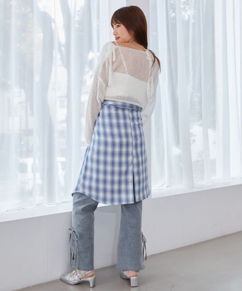 MAJESTIC LEGON / マジェスティックレゴン シャツ・ブラウス | フラップレースルーズシルエットシャツ | 詳細20