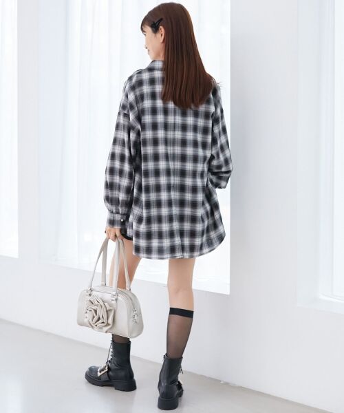 MAJESTIC LEGON / マジェスティックレゴン シャツ・ブラウス | フラップレースルーズシルエットシャツ | 詳細27