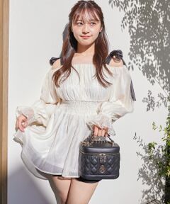 MAJESTIC LEGON / マジェスティックレゴン シャツ・ブラウス | ショルダーリボンオフショルチュニック