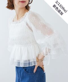 MAJESTIC LEGON / マジェスティックレゴン シャツ・ブラウス | 2wayペプラムシアートップス