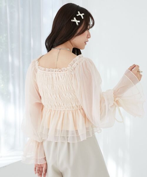 MAJESTIC LEGON / マジェスティックレゴン シャツ・ブラウス | 2wayペプラムシアートップス | 詳細20