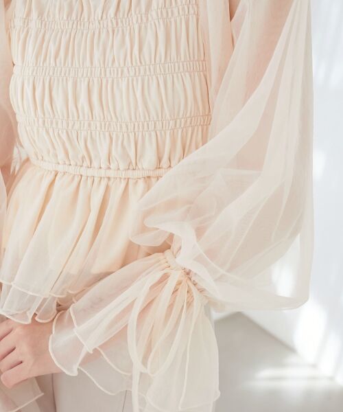 MAJESTIC LEGON / マジェスティックレゴン シャツ・ブラウス | 2wayペプラムシアートップス | 詳細21