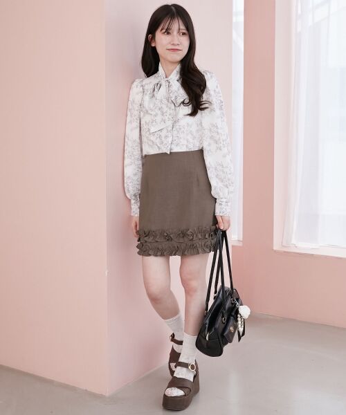 MAJESTIC LEGON / マジェスティックレゴン シャツ・ブラウス | バリエボウタイブラウス | 詳細1