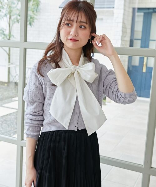 MAJESTIC LEGON / マジェスティックレゴン シャツ・ブラウス | バリエボウタイブラウス | 詳細18