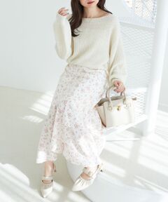 MAJESTIC LEGON / マジェスティックレゴン ロング・マキシ丈スカート | ランダムティアードスカート