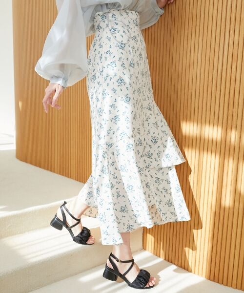 MAJESTIC LEGON / マジェスティックレゴン ロング・マキシ丈スカート | ランダムティアードスカート | 詳細12