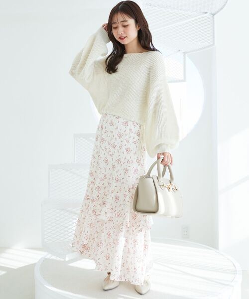 MAJESTIC LEGON / マジェスティックレゴン ロング・マキシ丈スカート | ランダムティアードスカート | 詳細3