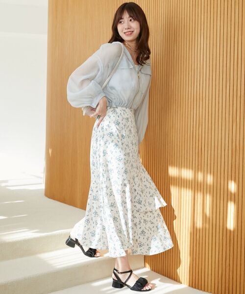 MAJESTIC LEGON / マジェスティックレゴン ロング・マキシ丈スカート | ランダムティアードスカート | 詳細9