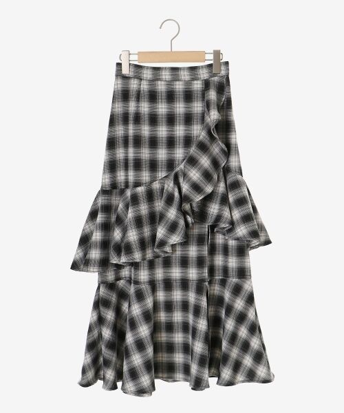 MAJESTIC LEGON / マジェスティックレゴン ロング・マキシ丈スカート | フリルデザインスリットスカート | 詳細15