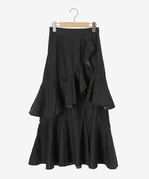 MAJESTIC LEGON / マジェスティックレゴン ロング・マキシ丈スカート | フリルデザインスリットスカート | 詳細16