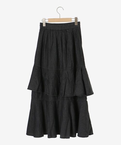 MAJESTIC LEGON / マジェスティックレゴン ロング・マキシ丈スカート | フリルデザインスリットスカート | 詳細17