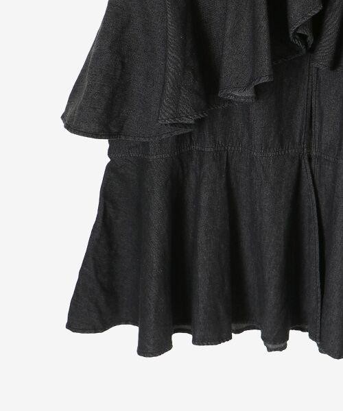 MAJESTIC LEGON / マジェスティックレゴン ロング・マキシ丈スカート | フリルデザインスリットスカート | 詳細20