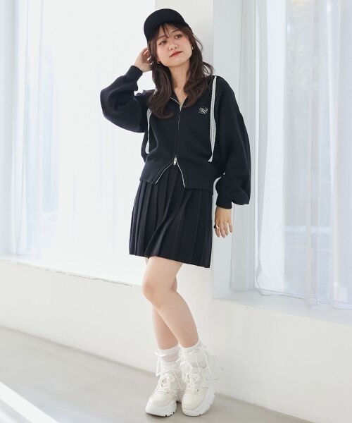 MAJESTIC LEGON / マジェスティックレゴン ミニ・ひざ丈スカート | ニットプリーツミニスカパン | 詳細18