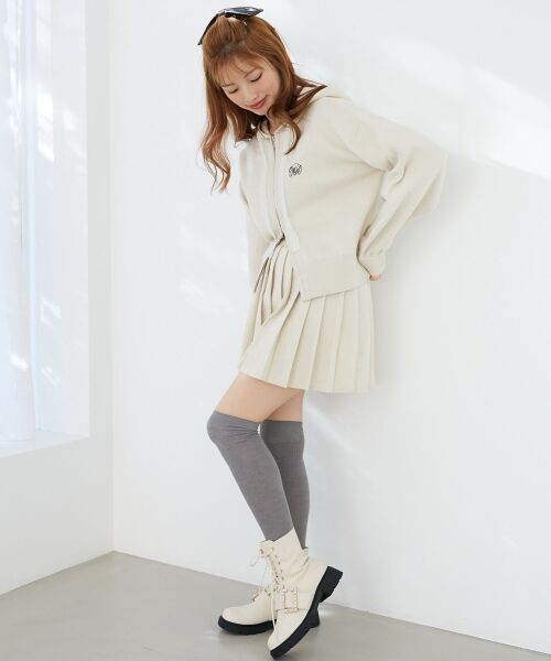 MAJESTIC LEGON / マジェスティックレゴン ミニ・ひざ丈スカート | ニットプリーツミニスカパン | 詳細2