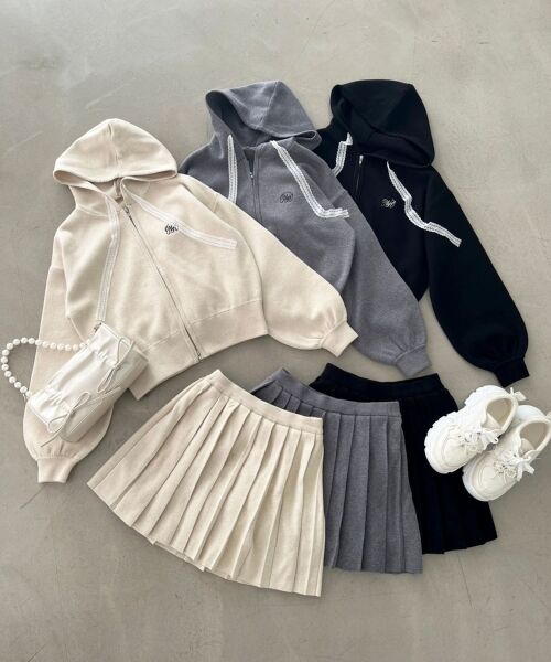 MAJESTIC LEGON / マジェスティックレゴン ミニ・ひざ丈スカート | ニットプリーツミニスカパン | 詳細25