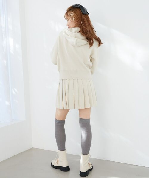 MAJESTIC LEGON / マジェスティックレゴン ミニ・ひざ丈スカート | ニットプリーツミニスカパン | 詳細3