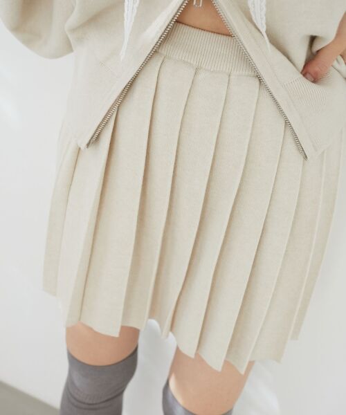 MAJESTIC LEGON / マジェスティックレゴン ミニ・ひざ丈スカート | ニットプリーツミニスカパン | 詳細7