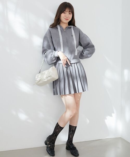 MAJESTIC LEGON / マジェスティックレゴン ミニ・ひざ丈スカート | ニットプリーツミニスカパン | 詳細8