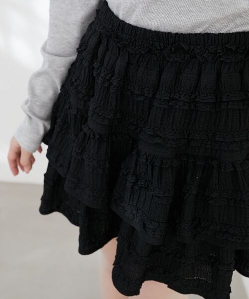 MAJESTIC LEGON / マジェスティックレゴン ミニ・ひざ丈スカート | カットレースフリルミニスカパン | 詳細15