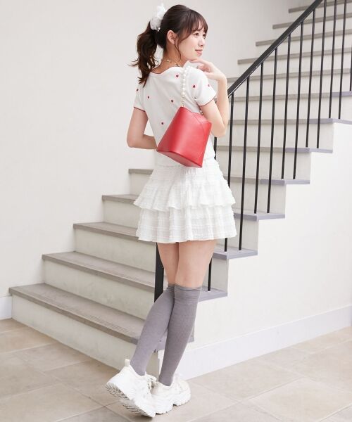 MAJESTIC LEGON / マジェスティックレゴン ミニ・ひざ丈スカート | カットレースフリルミニスカパン | 詳細19