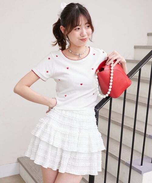 MAJESTIC LEGON / マジェスティックレゴン ミニ・ひざ丈スカート | カットレースフリルミニスカパン | 詳細20