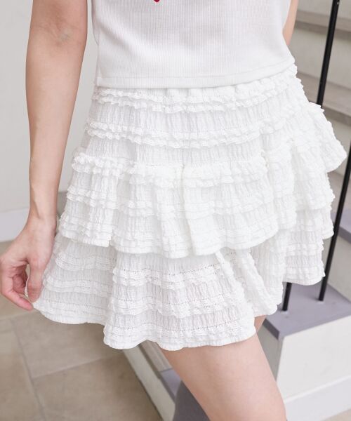 MAJESTIC LEGON / マジェスティックレゴン ミニ・ひざ丈スカート | カットレースフリルミニスカパン | 詳細23