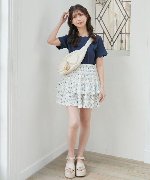 MAJESTIC LEGON / マジェスティックレゴン ミニ・ひざ丈スカート | カットレースフリルミニスカパン | 詳細26