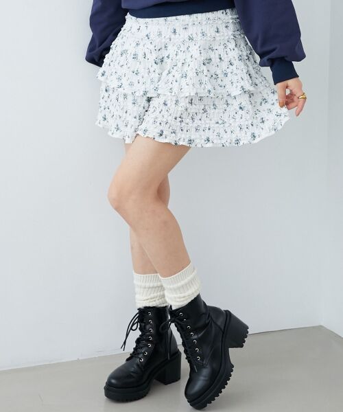 MAJESTIC LEGON / マジェスティックレゴン ミニ・ひざ丈スカート | カットレースフリルミニスカパン | 詳細29