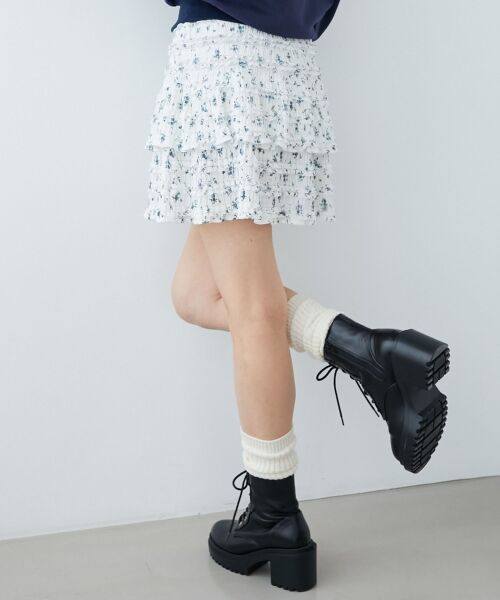 MAJESTIC LEGON / マジェスティックレゴン ミニ・ひざ丈スカート | カットレースフリルミニスカパン | 詳細30