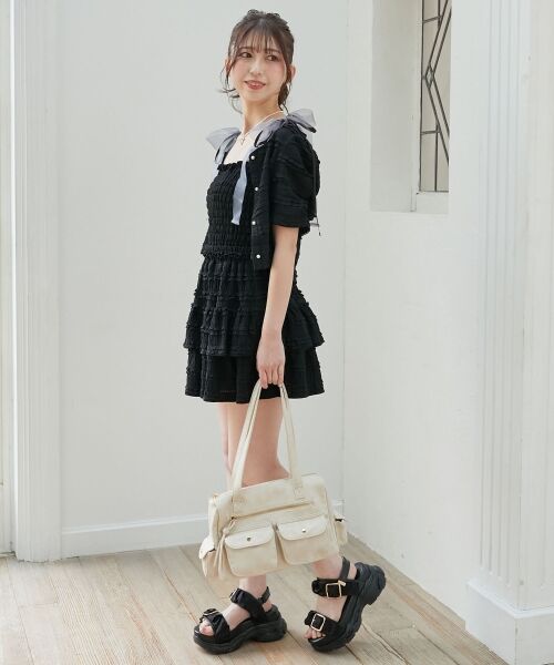 MAJESTIC LEGON / マジェスティックレゴン ミニ・ひざ丈スカート | カットレースフリルミニスカパン | 詳細4