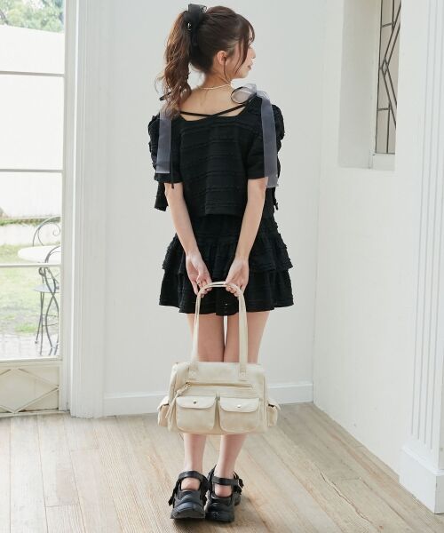 MAJESTIC LEGON / マジェスティックレゴン ミニ・ひざ丈スカート | カットレースフリルミニスカパン | 詳細5