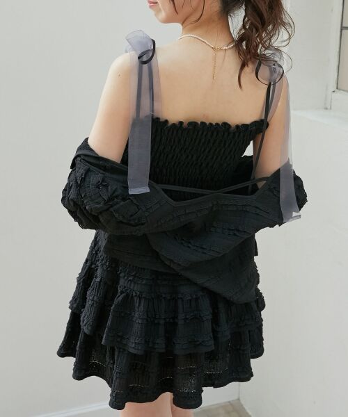 MAJESTIC LEGON / マジェスティックレゴン ミニ・ひざ丈スカート | カットレースフリルミニスカパン | 詳細8