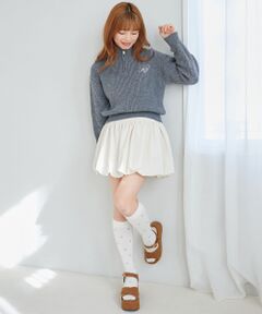 MAJESTIC LEGON / マジェスティックレゴン ミニ・ひざ丈スカート | ハイウエストバルーンミニスカパン