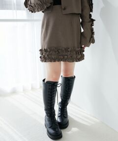 MAJESTIC LEGON / マジェスティックレゴン ミニ・ひざ丈スカート | ホイップフリルスカパン