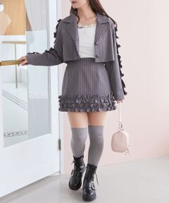 MAJESTIC LEGON / マジェスティックレゴン ミニ・ひざ丈スカート | ホイップフリルスカパン