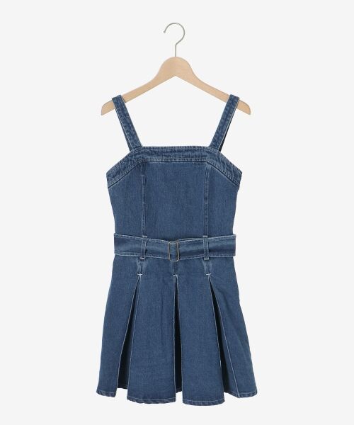 MAJESTIC LEGON / マジェスティックレゴン ミニ丈・ひざ丈ワンピース | ベルト付きデニムミニワンピース | 詳細17