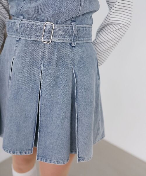 MAJESTIC LEGON / マジェスティックレゴン ミニ丈・ひざ丈ワンピース | ベルト付きデニムミニワンピース | 詳細7