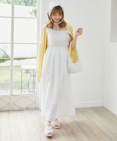 MAJESTIC LEGON / マジェスティックレゴン ミニ丈・ひざ丈ワンピース | フリルショルダーレースアップワンピ