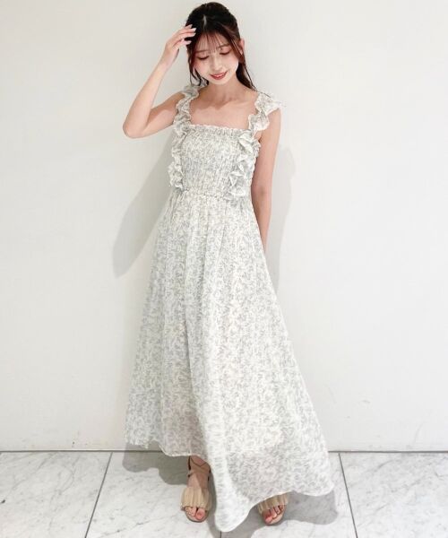 MAJESTIC LEGON / マジェスティックレゴン ミニ丈・ひざ丈ワンピース | フリルショルダーレースアップワンピ | 詳細11