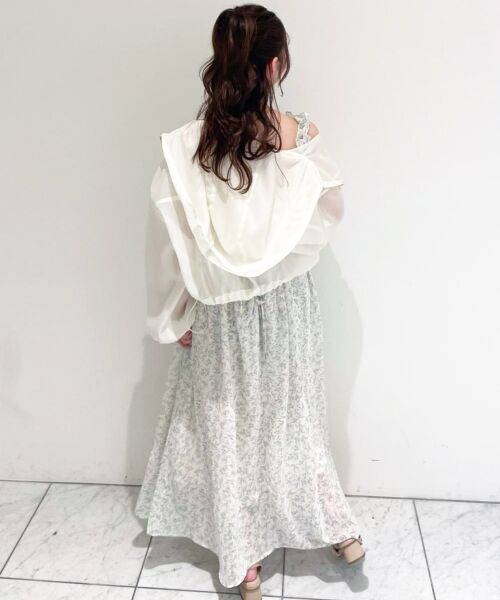 MAJESTIC LEGON / マジェスティックレゴン ミニ丈・ひざ丈ワンピース | フリルショルダーレースアップワンピ | 詳細15