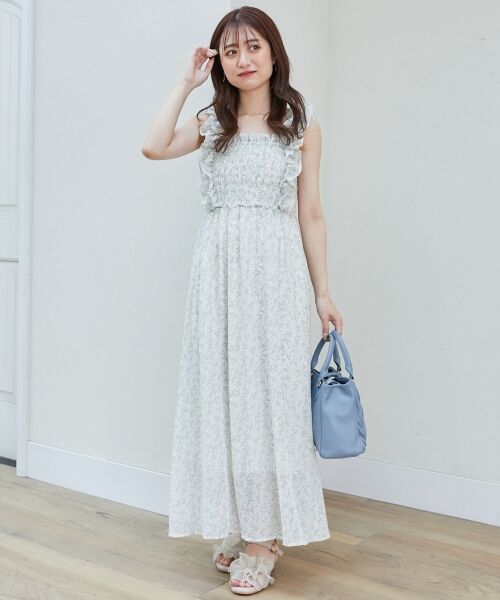 MAJESTIC LEGON / マジェスティックレゴン ミニ丈・ひざ丈ワンピース | フリルショルダーレースアップワンピ | 詳細26