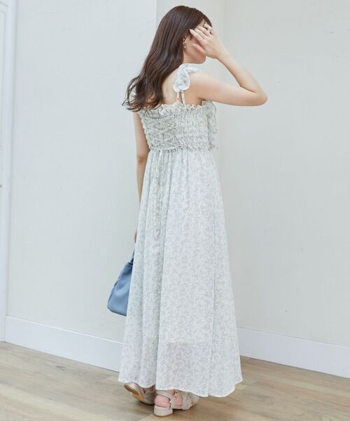 MAJESTIC LEGON / マジェスティックレゴン ミニ丈・ひざ丈ワンピース | フリルショルダーレースアップワンピ | 詳細28