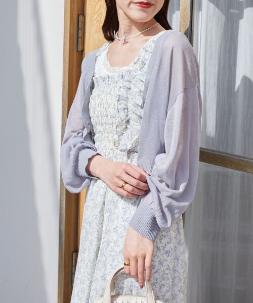 MAJESTIC LEGON / マジェスティックレゴン ミニ丈・ひざ丈ワンピース | フリルショルダーレースアップワンピ | 詳細8