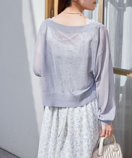 MAJESTIC LEGON / マジェスティックレゴン ミニ丈・ひざ丈ワンピース | フリルショルダーレースアップワンピ | 詳細9