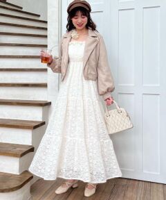 MAJESTIC LEGON / マジェスティックレゴン ロング・マキシ丈ワンピース | 2way肩リボンキャミワンピ