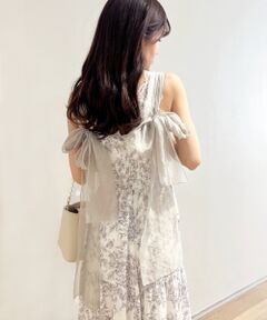 MAJESTIC LEGON / マジェスティックレゴン ロング・マキシ丈ワンピース | 2way肩リボンキャミワンピ