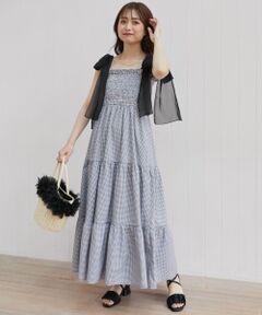 MAJESTIC LEGON / マジェスティックレゴン ロング・マキシ丈ワンピース | 2way肩リボンキャミワンピ