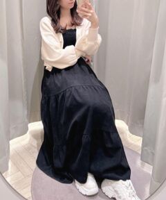 MAJESTIC LEGON / マジェスティックレゴン ロング・マキシ丈ワンピース | 2way肩リボンキャミワンピ