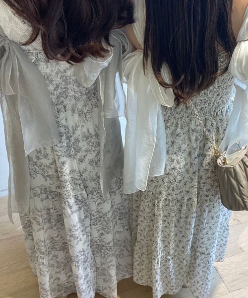 MAJESTIC LEGON / マジェスティックレゴン ロング・マキシ丈ワンピース | 2way肩リボンキャミワンピ | 詳細1