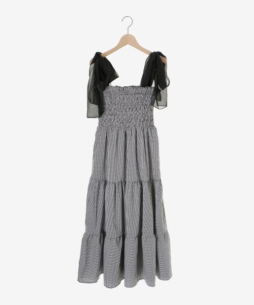 MAJESTIC LEGON / マジェスティックレゴン ロング・マキシ丈ワンピース | 2way肩リボンキャミワンピ | 詳細12